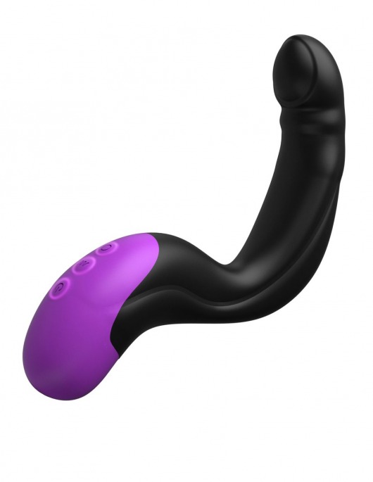 Черно-фиолетовый вибромассажёр простаты Hyper-Pulse P-Spot Massager - Pipedream - в Новочеркасске купить с доставкой