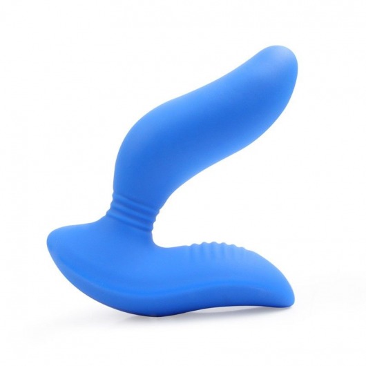 Синий вибромассажер простаты 3,5’’ Curve P-spot Massager - 12 см. - Erokay - в Новочеркасске купить с доставкой