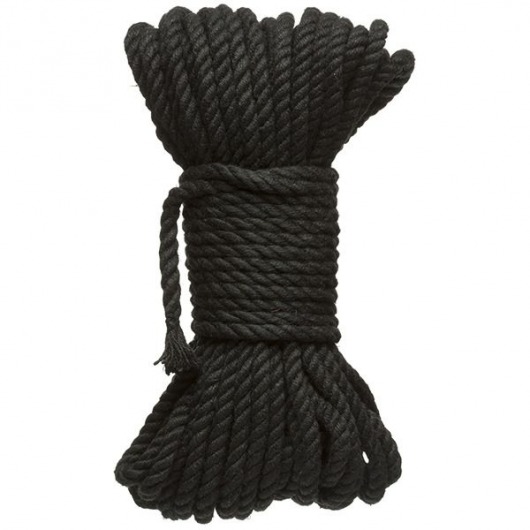 Черная верёвка для связывания и фиксации Bind Tie - 15,24 м. - Doc Johnson - купить с доставкой в Новочеркасске
