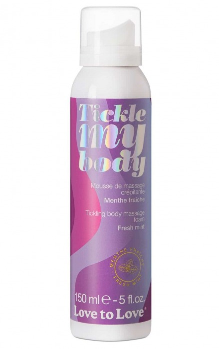 Массажная хрустящая пенка Tickle My Body Fresh Mint с ароматом мяты - 150 мл. - Love to Love - купить с доставкой в Новочеркасске