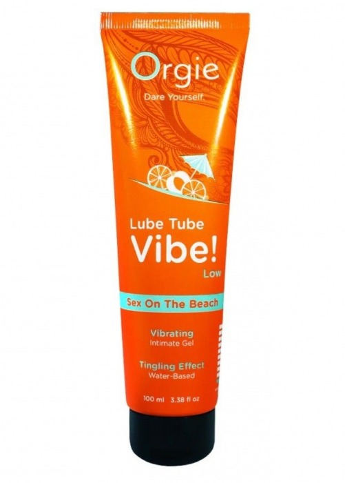 Гель с эффектом вибрации Lube Tube Vibe Low Sex On The Beach - 100 мл. - ORGIE - купить с доставкой в Новочеркасске