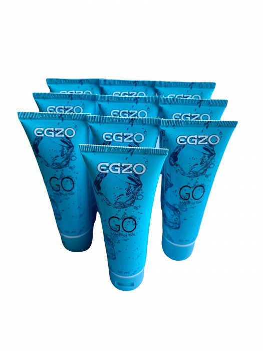 Набор из 10 пролонгирующих лубрикантов на водной основе Egzo Go (по 50 мл.) - EGZO - купить с доставкой в Новочеркасске