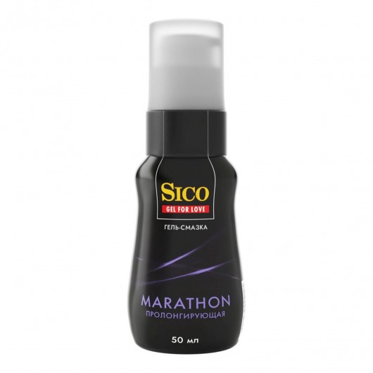 Пролонгирующая гель-смазка Sico Marathon - 50 мл. - Sico - купить с доставкой в Новочеркасске