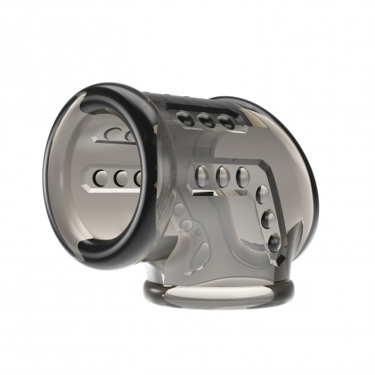 Дымчатая насадка на пенис и мошонку - Baile - в Новочеркасске купить с доставкой