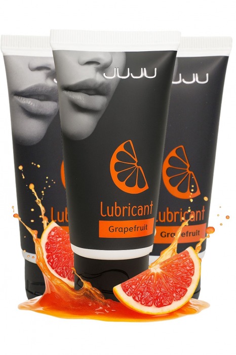 Набор из 3 съедобных лубрикантов JUJU со вкусом грейпфрута - JuJu - купить с доставкой в Новочеркасске