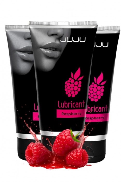 Набор из 3 съедобных лубрикантов JUJU со вкусом малины - JuJu - купить с доставкой в Новочеркасске