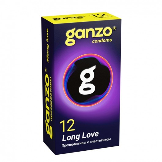 Презервативы с анестетиком для продления удовольствия Ganzo Long Love - 12 шт. - Ganzo - купить с доставкой в Новочеркасске