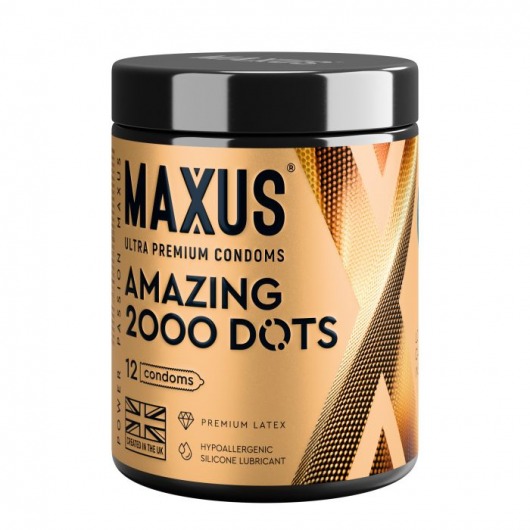 Точечные презервативы MAXUS 2000 Amazing Dots с железным кейсом - 12 шт. - Maxus - купить с доставкой в Новочеркасске