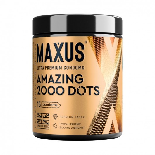 Точечные презервативы MAXUS 2000 Amazing Dots с железным кейсом - 15 шт. - Maxus - купить с доставкой в Новочеркасске