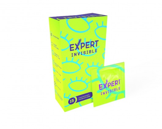 Ультратонкие презервативы Expert Invisible - 15 шт. - Expert - купить с доставкой в Новочеркасске