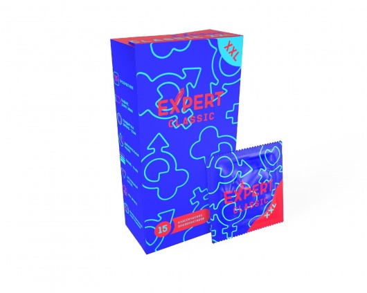 Презервативы увеличенного размера Expert Classic XXL - 15 шт. - Expert - купить с доставкой в Новочеркасске