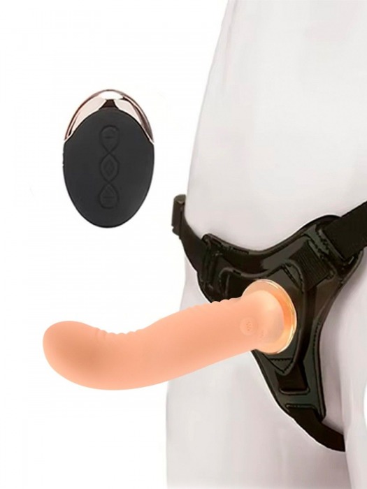 Женский вибрострапон со съемной насадкой и пультом ДУ - Erokay - купить с доставкой в Новочеркасске