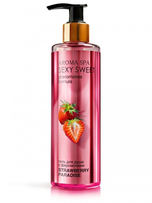 Гель для душа с феромонами и ароматом клубники Strawberry Paradise - 200 мл. -  - Магазин феромонов в Новочеркасске
