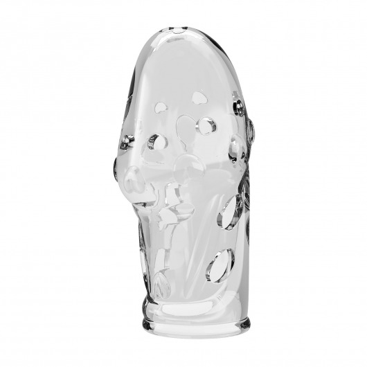 Прозрачная насадка на пенис Booker - 8 см. - Baile - в Новочеркасске купить с доставкой