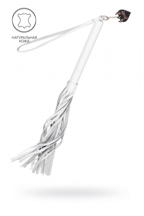Белая кожаная плеть - 50 см. - Pecado - купить с доставкой в Новочеркасске