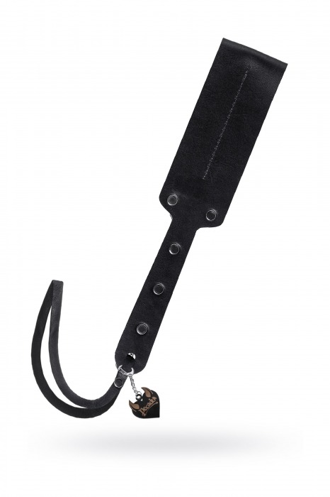 Черный кожаный пэддл - 32 см. - Pecado - купить с доставкой в Новочеркасске