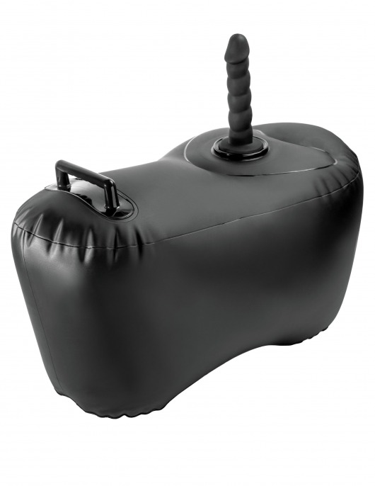 Черное надувное кресло с платформой для фиксации дилдо Body Dock Inflatable Love Seat - Pipedream - купить с доставкой в Новочеркасске