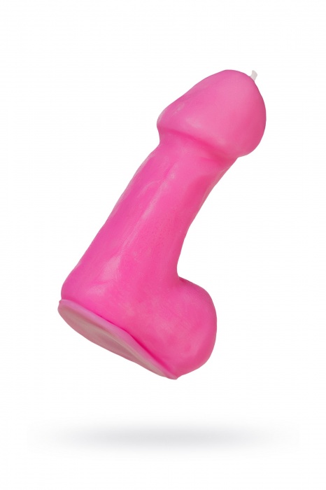 Розовая свеча в форме пениса - 47 гр. - Pecado - купить с доставкой в Новочеркасске