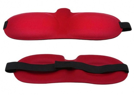 Красная глухая маска на резинке - Sitabella - купить с доставкой в Новочеркасске