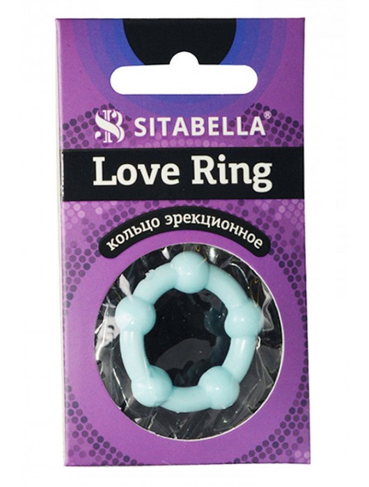 Цветное эрекционное кольцо Love Ring с бусинами - Sitabella - в Новочеркасске купить с доставкой