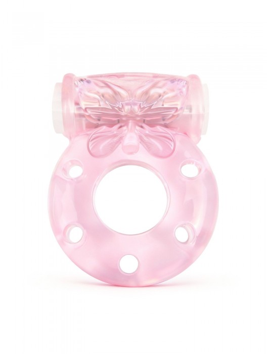 Розовое эрекционное виброкольцо с бабочкой - 1137 - в Новочеркасске купить с доставкой