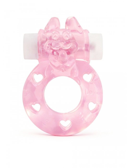 Розовое эрекционное виброкольцо в форме зайчика - 1137 - в Новочеркасске купить с доставкой