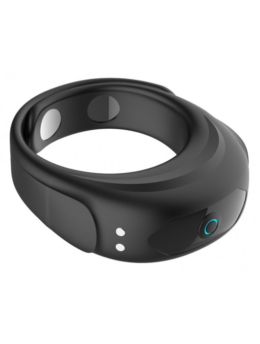 Черное эрекционное виброкольцо на ремешках - Boys of Toys - в Новочеркасске купить с доставкой