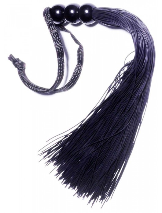 Черная силиконовая плетка - 25,4 см. - Boys of Toys - купить с доставкой в Новочеркасске