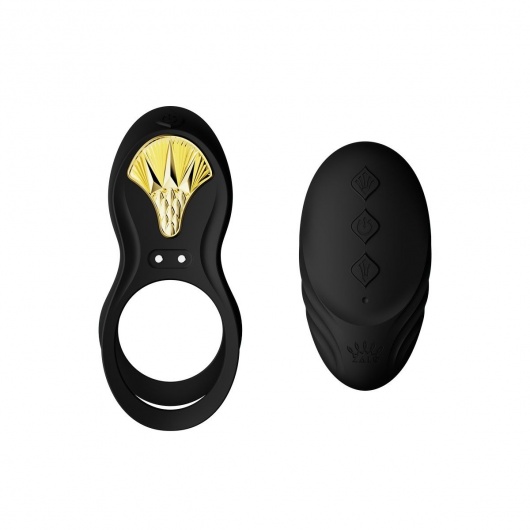 Черное эрекционное виброкольцо Bayek с пультом ДУ - Zalo - в Новочеркасске купить с доставкой