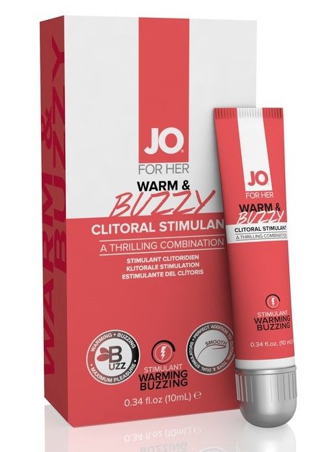 Клиторальный крем JO WARM   BUZZY CLITORAL GEL - 10 мл. - System JO - купить с доставкой в Новочеркасске