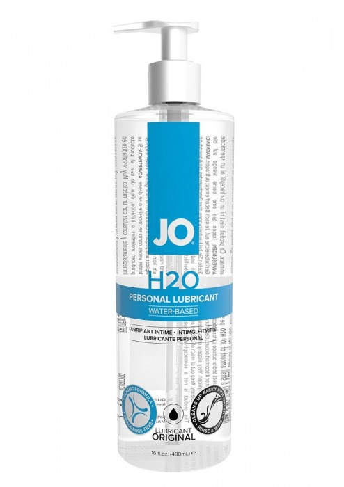 Лубрикант на водной основе JO Personal Lubricant H2O с дозатором - 480 мл. - System JO - купить с доставкой в Новочеркасске