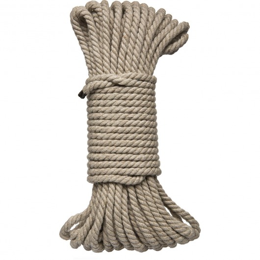 Бондажная пеньковая верёвка Kink Bind   Tie Hemp Bondage Rope 50 Ft - 15 м. - Doc Johnson - купить с доставкой в Новочеркасске