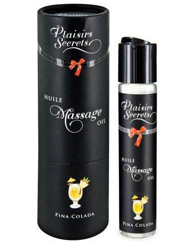 Массажное масло с ароматом пина колады Huile de Massage Gourmande Pina Colada - 59 мл. - Plaisir Secret - купить с доставкой в Новочеркасске