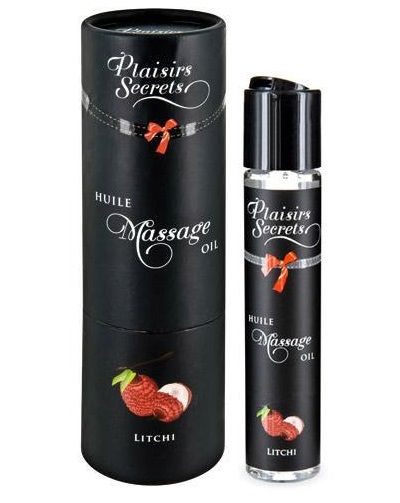 Массажное масло с ароматом личи Huile de Massage Gourmande Litchi - 59 мл. - Plaisir Secret - купить с доставкой в Новочеркасске