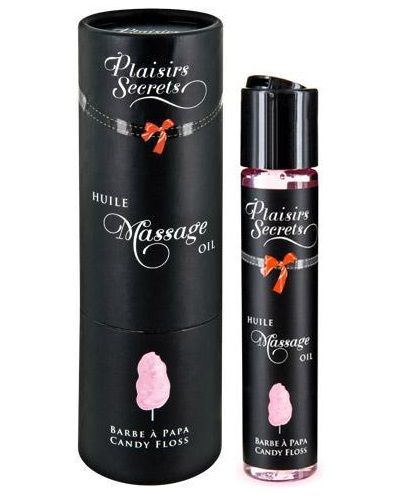 Массажное масло с ароматом сладкой ваты Huile de Massage Gourmande Barbe à Papa - 59 мл. - Plaisir Secret - купить с доставкой в Новочеркасске