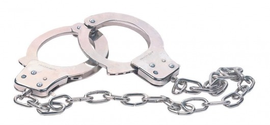 Наручники из металла с длинной цепочкой CHROME HANDCUFFS METAL HANDCUFFS W. KEY - NMC - купить с доставкой в Новочеркасске