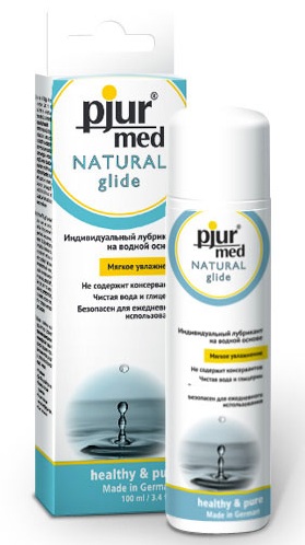 Нейтральный лубрикант на водной основе pjur MED Natural glide - 100 мл. - Pjur - купить с доставкой в Новочеркасске