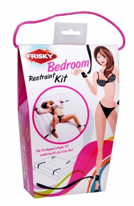 Бондаж для фиксации на кровати Frisky Bedroom Restraint Kit - XR Brands - купить с доставкой в Новочеркасске