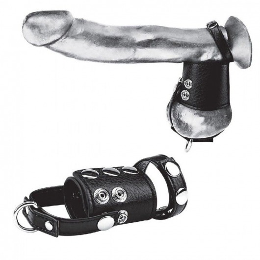 Кольцо на член и мошонку Cock Ring With 2  Ball Stretcher And Optional Weight Ring - BlueLine - в Новочеркасске купить с доставкой