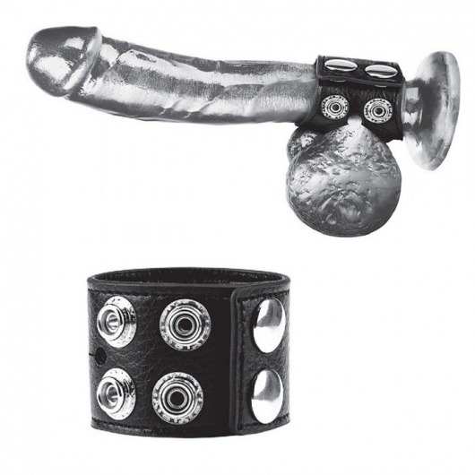 Ремень на член и мошонку 1.5  Cock Ring With Ball Strap - BlueLine - купить с доставкой в Новочеркасске