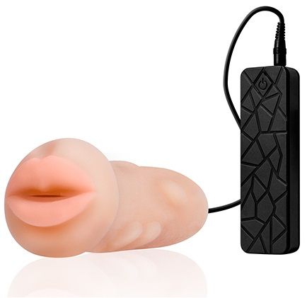 Мастурбатор-ротик с вибрацией REALSTUFF VIBRATING MASTURBATOR MOUTH - Dream Toys - в Новочеркасске купить с доставкой