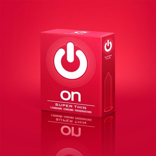 Супертонкие презервативы ON) Super Thin - 3 шт. - ON) - купить с доставкой в Новочеркасске