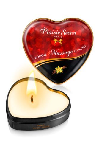 Массажная свеча с ароматом ванили Bougie Massage Candle - 35 мл. - Plaisir Secret - купить с доставкой в Новочеркасске