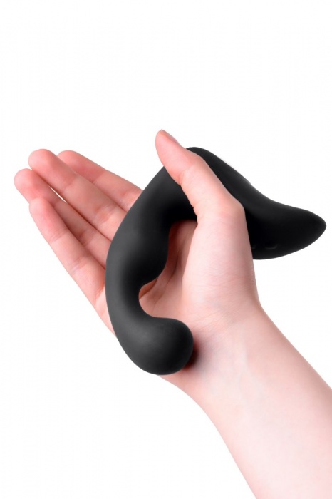 Чёрный изогнутый вибростимулятор простаты Erotist - Erotist Adult Toys - в Новочеркасске купить с доставкой