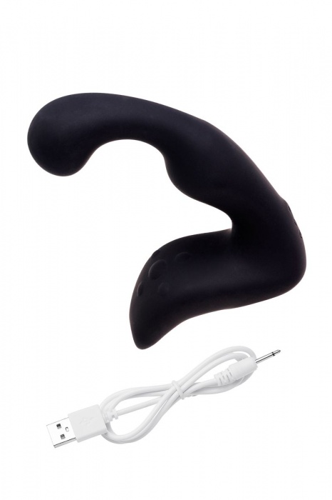 Чёрный изогнутый вибростимулятор простаты Erotist - Erotist Adult Toys - в Новочеркасске купить с доставкой