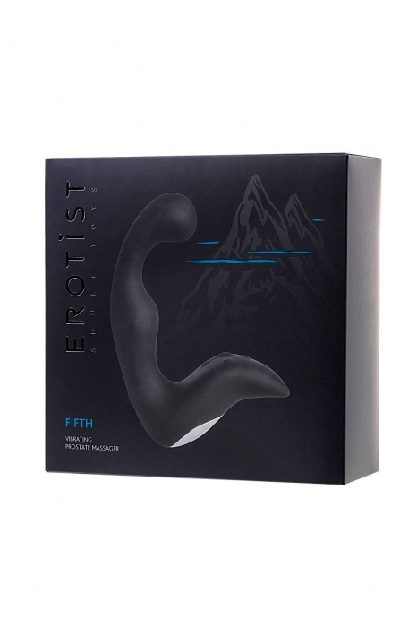 Чёрный изогнутый вибростимулятор простаты Erotist - Erotist Adult Toys - в Новочеркасске купить с доставкой