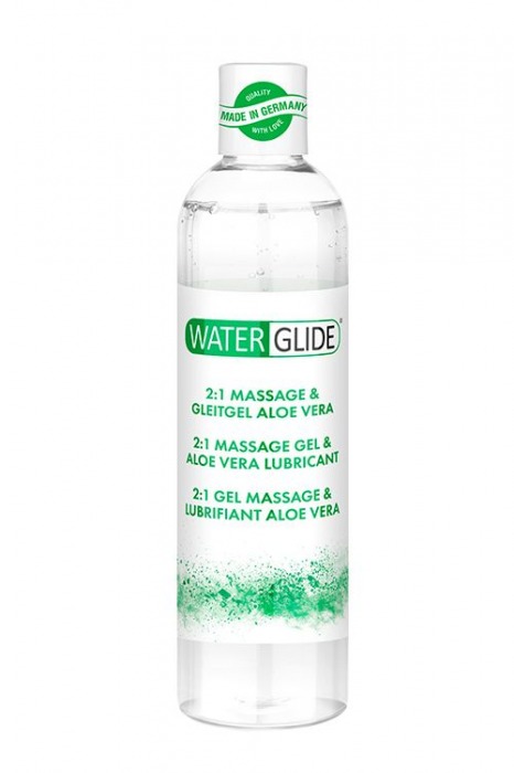 Гель-смазка 2-в-1 MASSAGE   LUBRICANT ALOE VERA - 300 мл. - Waterglide - купить с доставкой в Новочеркасске