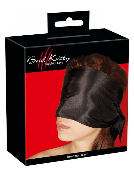 Широкая повязка-шарф на глаза Bad Kitty Bondage Scarf - Orion - купить с доставкой в Новочеркасске