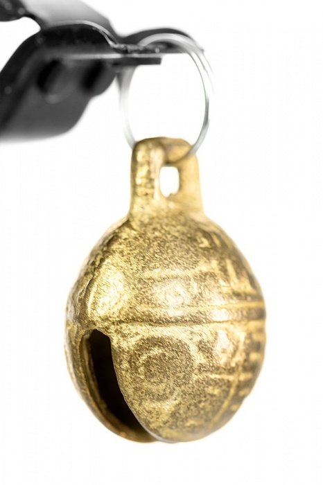 Черно-золотистые зажимы для сосков TOYFA Theatre - ToyFa - купить с доставкой в Новочеркасске