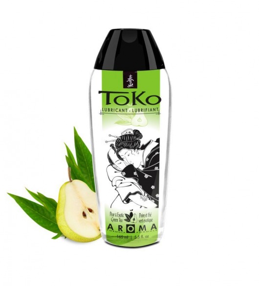 Интимный гель TOKO Pear   Exotic Green Tea с ароматом груши и зеленого чая - 165 мл. - Shunga - купить с доставкой в Новочеркасске